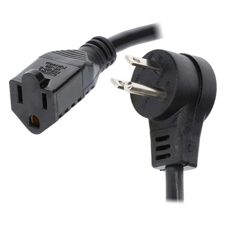 RIGHT ANGLE POWER EXTENSION CABLE - 6 IN