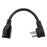 RIGHT ANGLE POWER EXTENSION CABLE - 6 IN