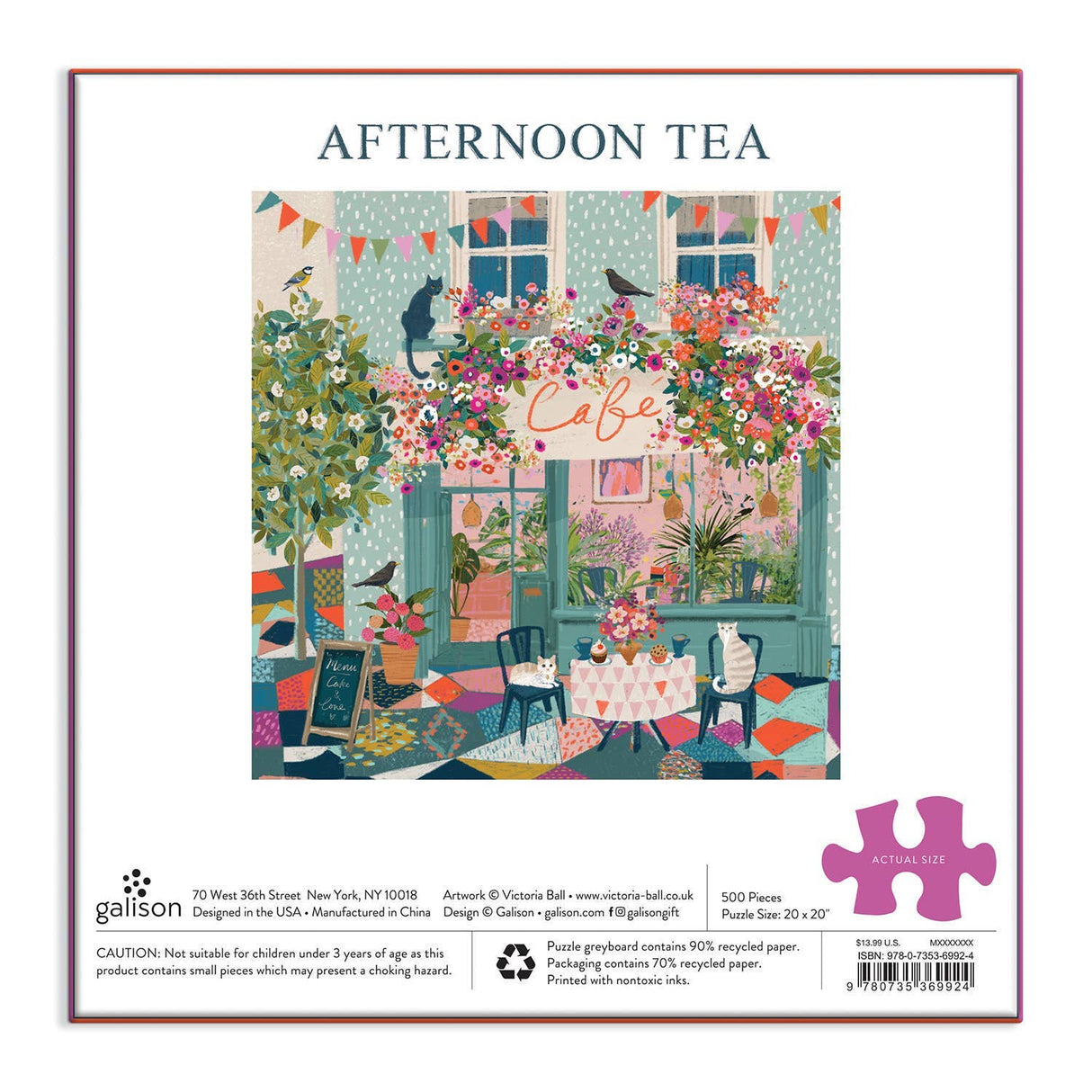 Galison - Afternoon Tea 500 Piece Puzzle