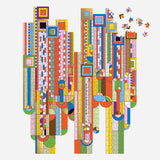 Galison - Frank Lloyd Wright Saguaro Cactus & Forms 750 Piece Shaped Foil Puzzle