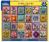 White Mountain Puzzles - Flower Crochet - 1000 Piece Jigsaw Puzzle