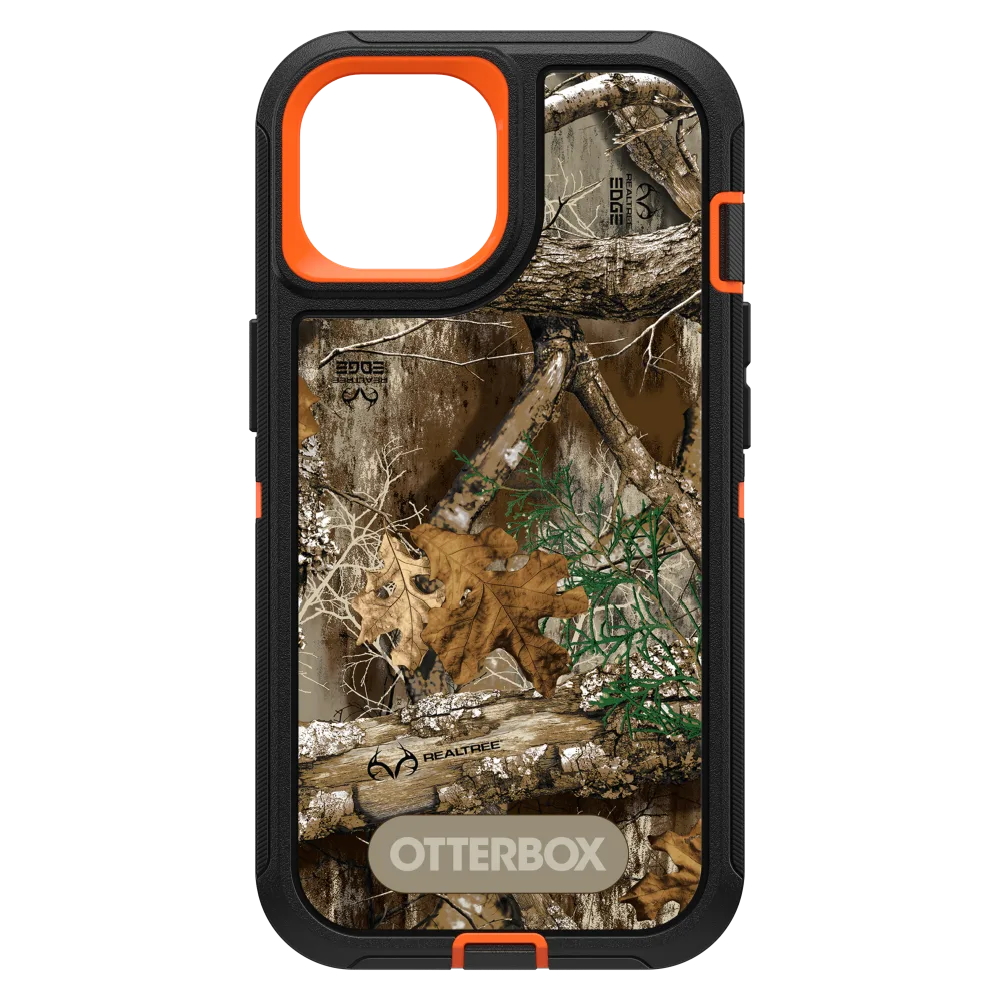 OtterBox - Defender Graphics Case for Apple iPhone 15 / iPhone 14 / iPhone 13 / iPhone 16e - Realtree Edge