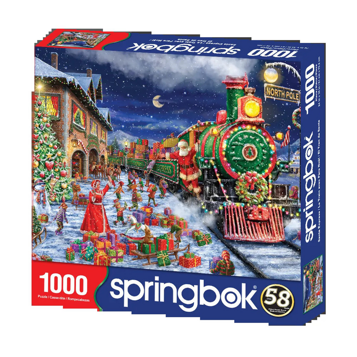 Springbok- Santa Express - 1000 Piece Jigsaw Puzzle