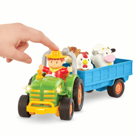 US Toy Company - Lights and Sounds Toy Tractor Playset by Battat