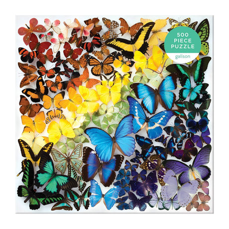 Galison - Rainbow Butterflies 500 Piece Puzzle