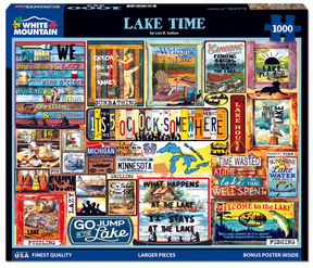 White Mountain Puzzles - Lake Time - 1000 Piece Jigsaw Puzzle