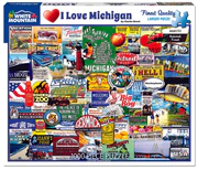 White Mountain Puzzles - I Love Michigan - 1000 Piece Jigsaw Puzzle - image 3