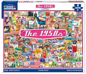 White Mountain Puzzles - The 1950's - 1000 Piece Jigsaw Puzzle