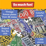 Wood Expressions - USA License Plates Jigsaw Puzzle