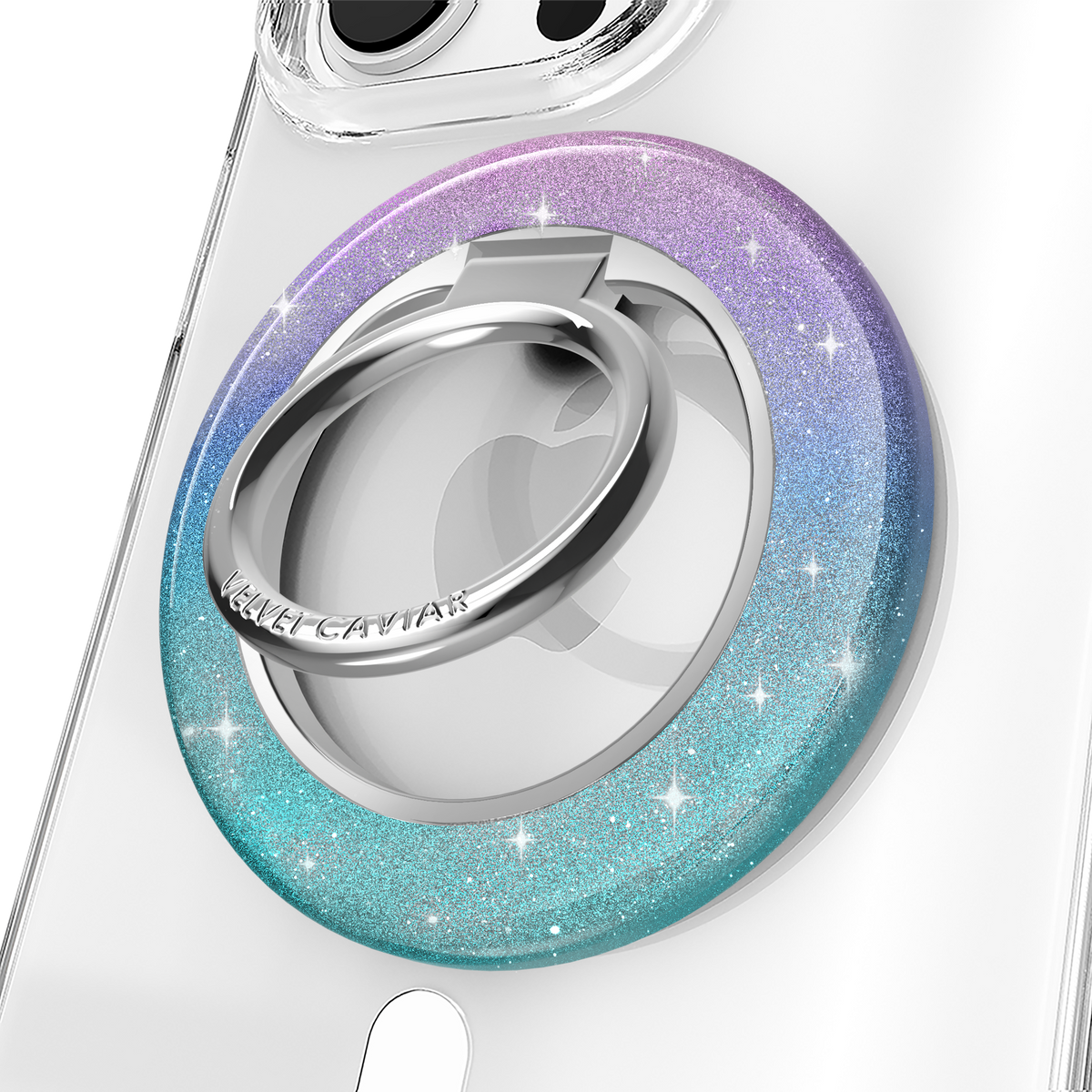 VELVET CAVIAR - Magnetic Phone Ring & Stand - Ombre Stardust Glitter