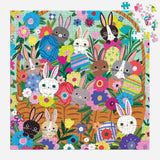 Mudpuppy - Blooming Bunnies 500 Piece Foil Family Puzzle