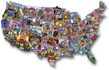 Wood Expressions - USA Vintage Postcards Jigsaw Puzzle - 1,000 pieces