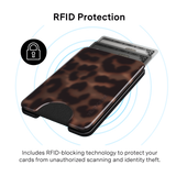 VELVET CAVIAR - Magnetic Phone Wallet- It Girl Leopard