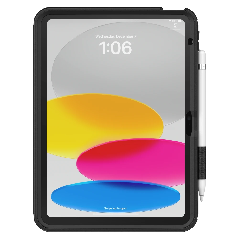 OtterBox - Defender Case with Kickstand and Handstrap for Apple iPad 10th Gen / iPad 11th Gen - Black