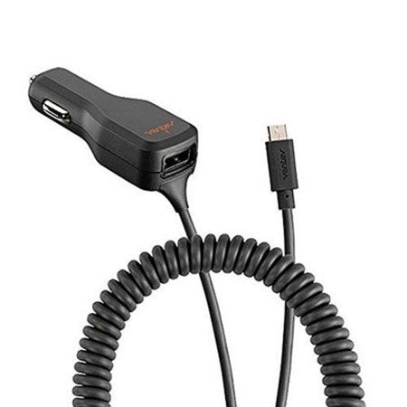 Ventev - 17w Dashport R2340c Dual Car Charger With Usb A And Connected Micro Usb Cable - Gray