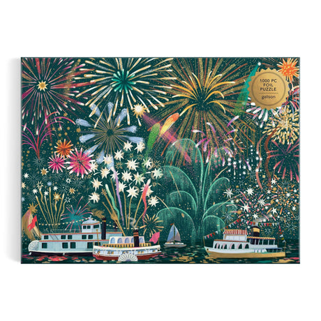 Galison - Fireworks Jubilee 1000 Piece Foil Puzzle