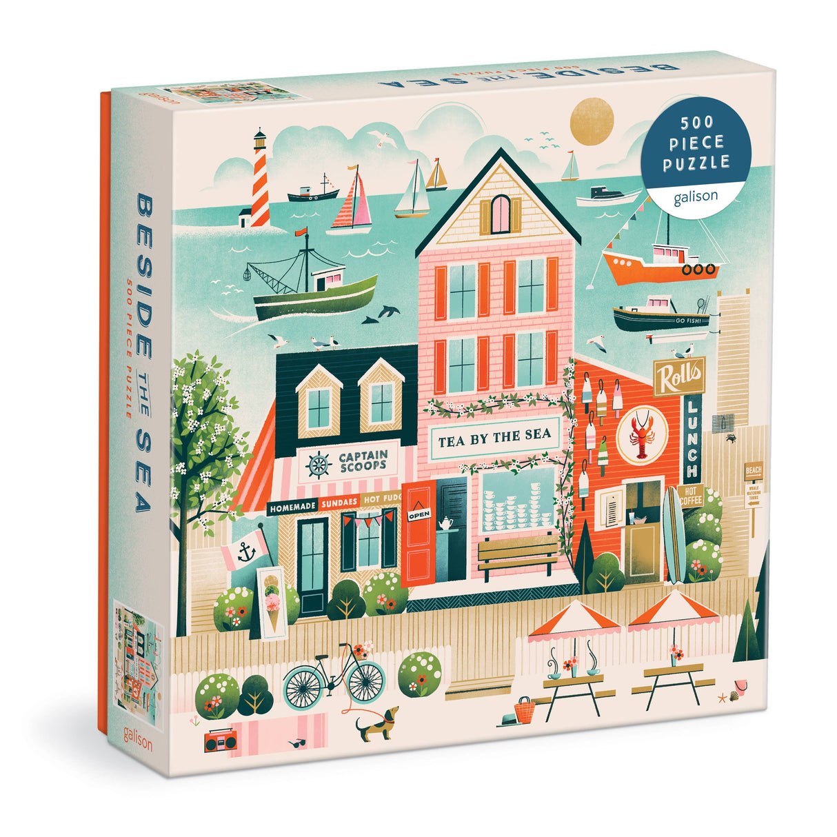 Galison - Beside the Sea 500 Piece Puzzle