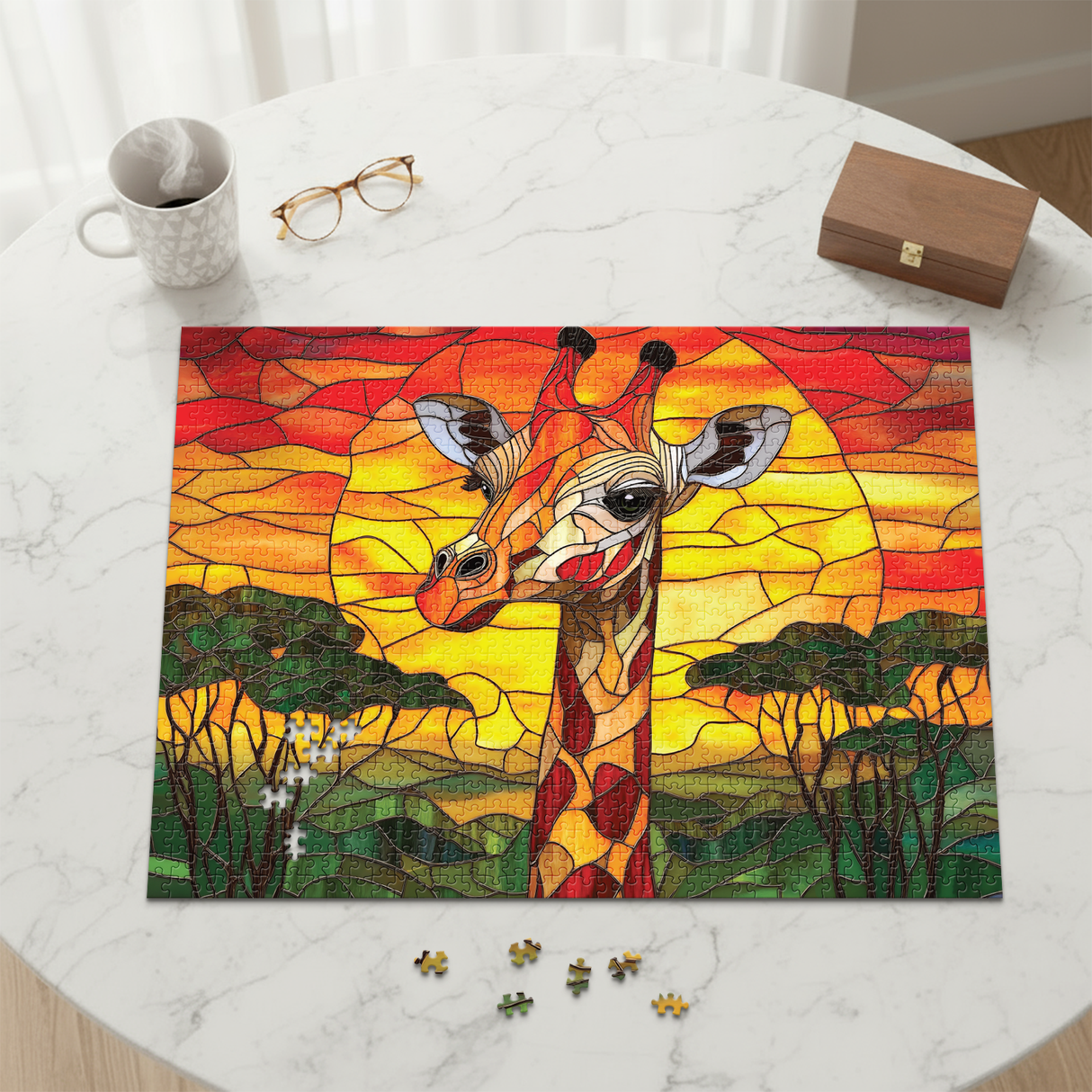 Final Piece Puzzles - No. 10 - Sunset Giraffe