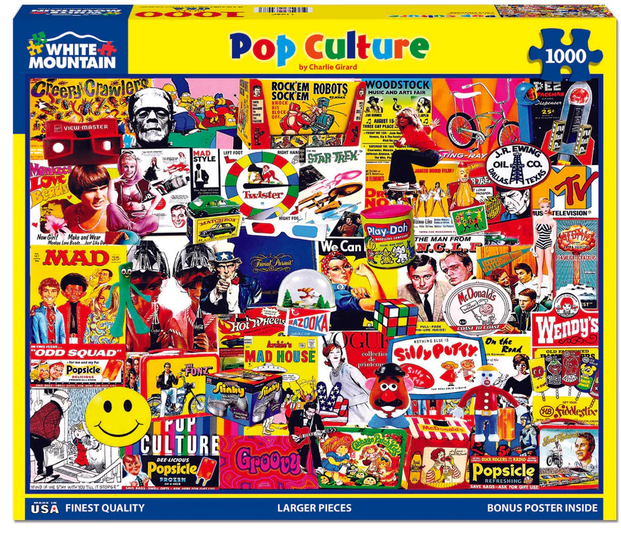 White Mountain Pop Culture - 1000 Piece Jigsaw Puzzle