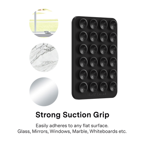 VELVET CAVIAR - Magnetic Suction Phone Mount- Black