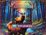 Springbok Stain Glass Elk Limited Release 1000Pc Puzzle