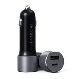 Satechi - 72w Usb C Pd And Usb A Dual Port Car Charger - Space Gray