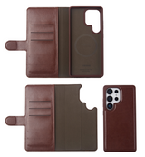 xBase Samsung S25 Ultra Exec Folio Wallet Case - Rustic Brown