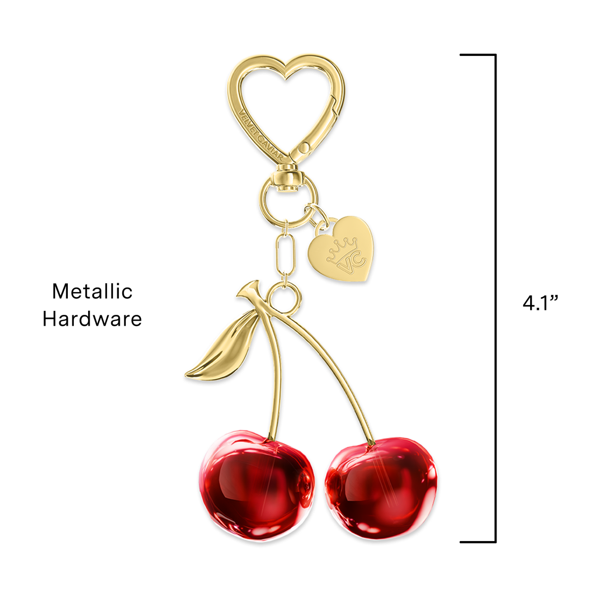 VELVET CAVIAR - Tech & Bag Charm- Cherry