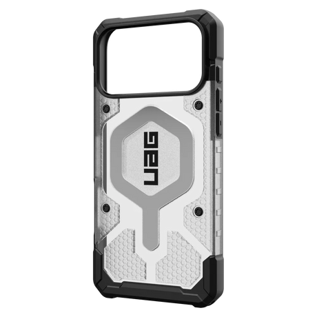 Urban Armor Gear (UAG) - Pathfinder Clear MagSafe Case for Apple iPhone 17 Pro Max - Ice and Silver