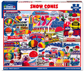 White Mountain Puzzles - Snow Cones - 1000 Piece Jigsaw Puzzle