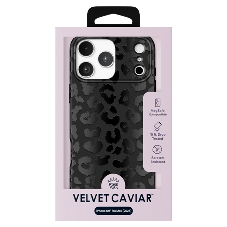 Velvet Caviar - MagSafe Case for Apple iPhone 17 Pro Max - Black Leopard