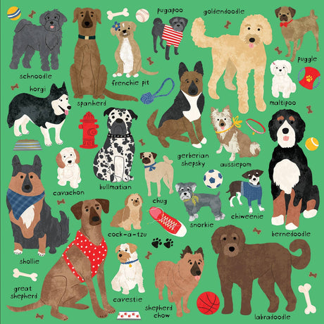 Mudpuppy - Doodle Dog And Other Mixed Breeds 500 Piece Family Puzzle
