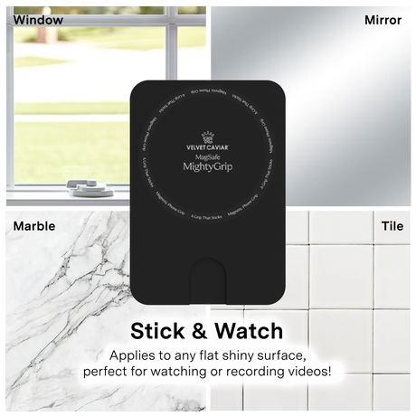 VELVET CAVIAR - Magnetic Suction Phone Mount- Black