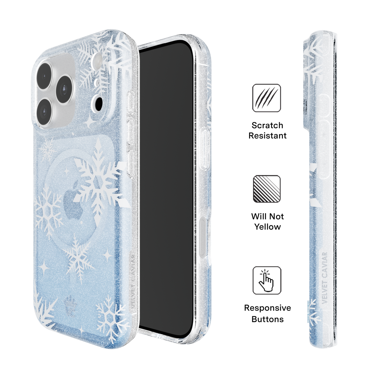 VELVET CAVIAR - IPhone 17 Pro MagSafe Case - Snow Angel Glitter