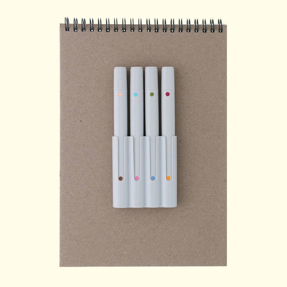 Lifelines FlowArt Dot-by-Letter, Cozy Companions - markers in the detachable storage tray