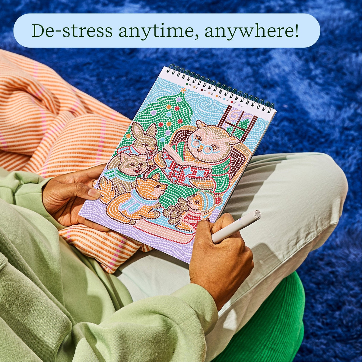 Lifelines FlowArt Dot-By-Letter, Holiday Helpers - de-stress anytime, anywhere