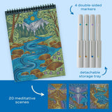 Lifelines FlowArt Dot-by-Letter Majestic Earth (Metallic Ink) art pad - inside scene 1