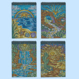 Lifelines FlowArt Dot-by-Letter Majestic Earth (Metallic Ink) art pad - inside scene 2