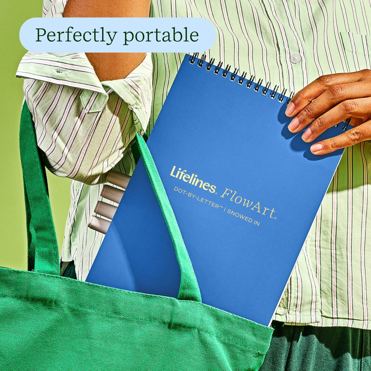 Lifelines FlowArt Dot-By-Letter, The North Pole - perfectly portable: pad in a tote bag