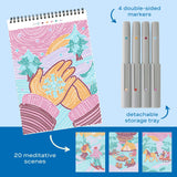 Lifelines FlowArt Dot-by-Letter Winter Wonderland art pad - inside scene 1