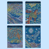 Lifelines FlowArt Dot-by-Letter Winter's Glow (Metallic Ink) art pad - inside scene 2