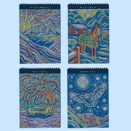 Lifelines FlowArt Dot-by-Letter Winter's Glow (Metallic Ink) art pad - inside scene 2
