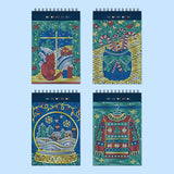 Lifelines FlowArt Mini Dot-by-Letter Deck the Halls Metallic Ink - sample completed scenes