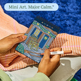 Lifelines FlowArt Mini Dot-by-Letter Frosted Village Metallic Ink - Mini art, major calm: dotting a scene by hand
