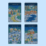 Lifelines FlowArt Mini Dot-by-Letter Frosted Village Metallic Ink - sample completed scenes