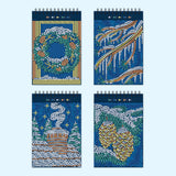 Lifelines FlowArt Mini Dot-by-Letter Snowflake Serenity Metallic Ink - sample completed scenes