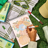 Lifelines FlowArt Trace-by-Line Fall Harvest art pad - inside scene 2
