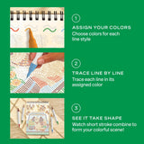 Lifelines FlowArt Trace-by-Line Fall Harvest art pad - inside scene 3