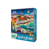 Springbok Moonlit Winter Village  Limited Release 500 Piece