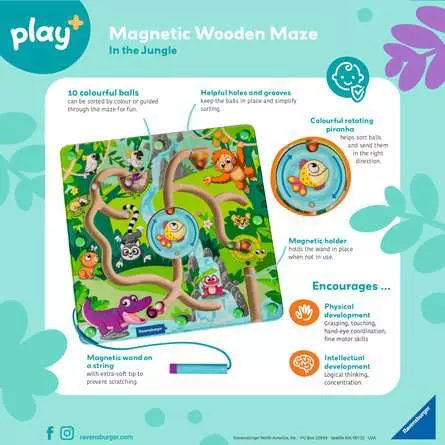 Ravensburger Magnetic Wooden Maze: Jungle